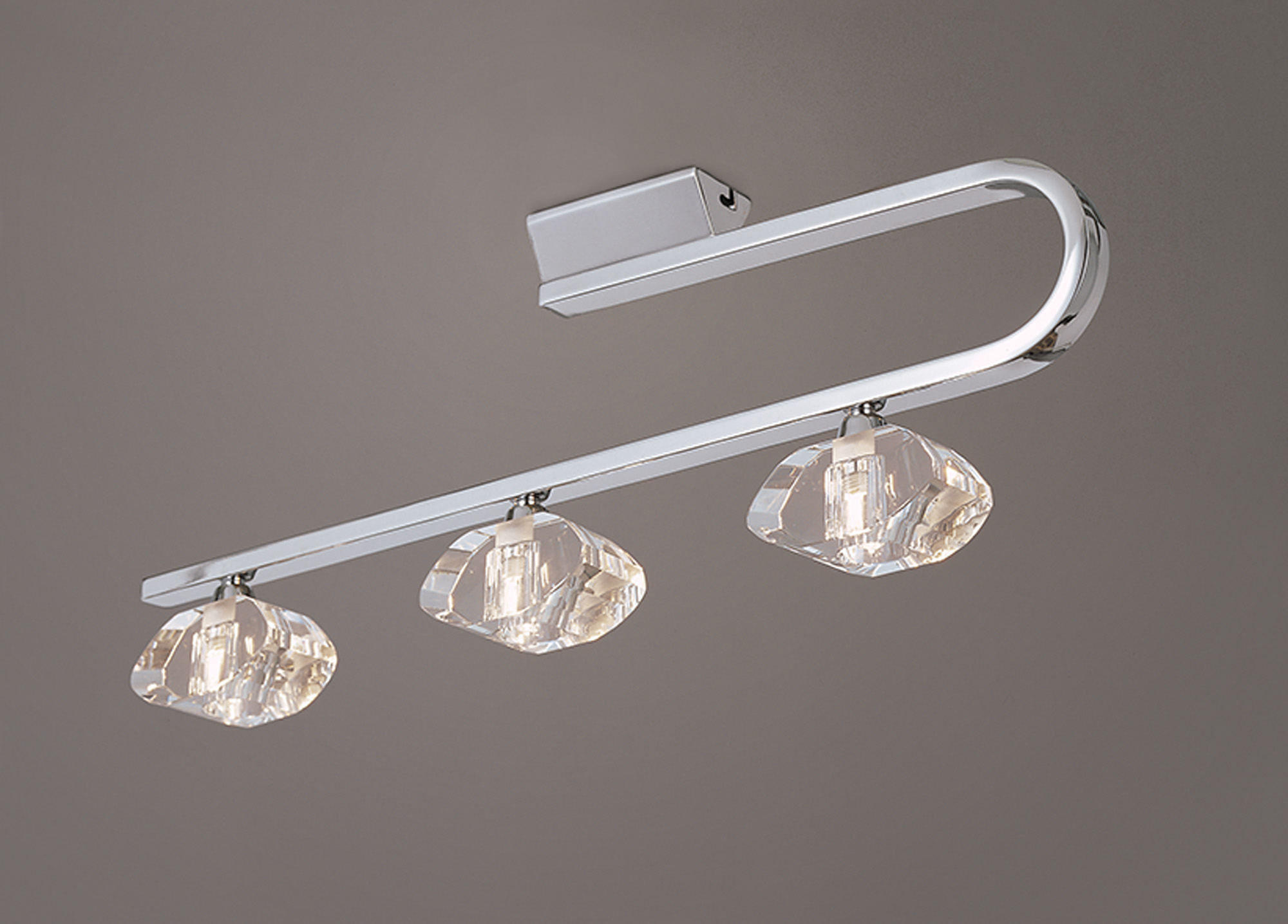 Alfa Polished Chrome Ceiling Lights Mantra Semi Flush Fittings